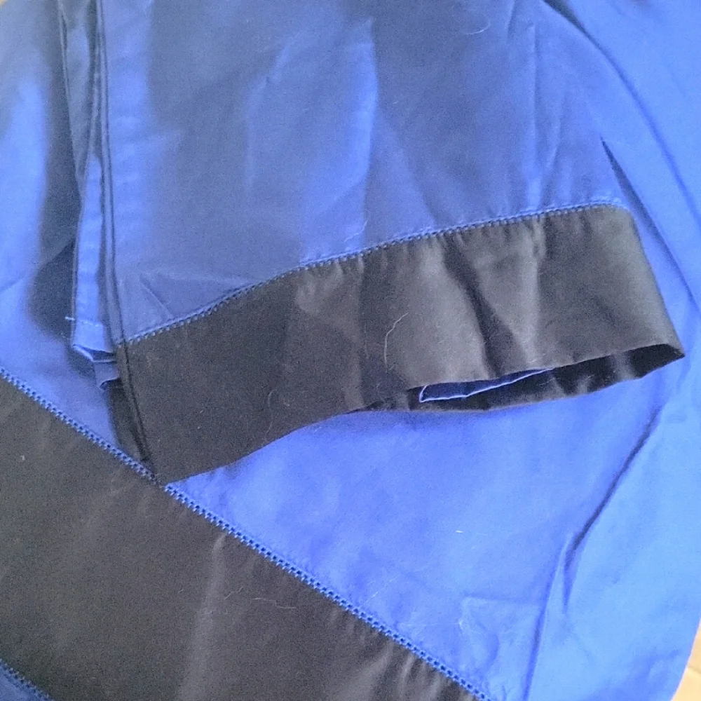 NWOT CALVIN KLEIN Blue and Black 100% COTTON DUVET COVER PILLOWCASE SET-QUEEN